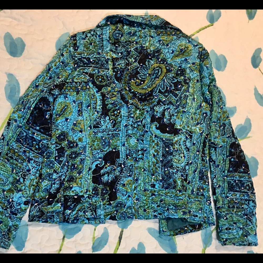 Blue print lightweight jacket - Picture 2 of 3